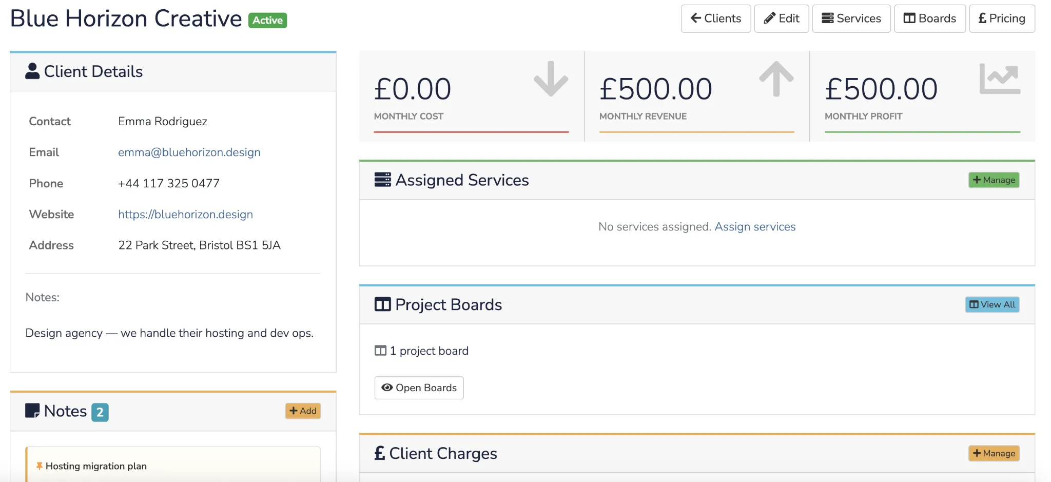 Client Overview