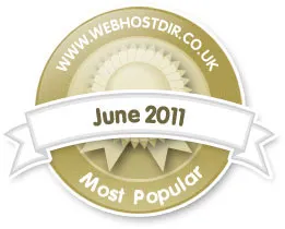 Web Hosting Directory UK award badge, 2011