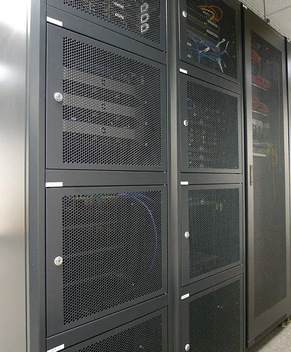 Lockable quarter-rack cabinets in our Coventry data centre